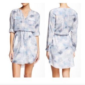 REBECCA TAYLOR tie dye silk Haze blouson dress